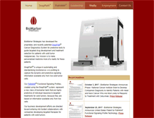 Tablet Screenshot of biomarkerstrategies.com